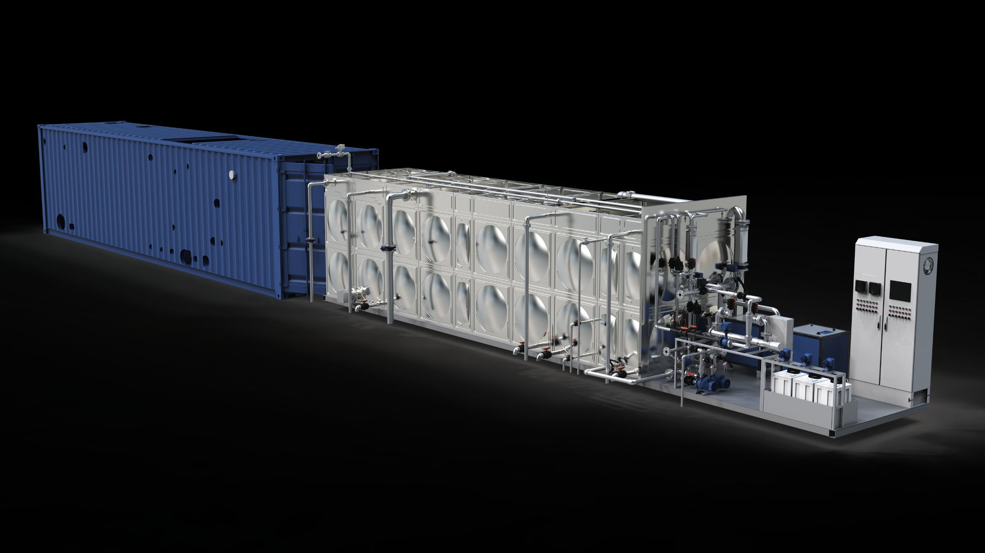 Nollet MBR-8 Containerised Water Treatment Plant — 8 t/h Frame-Mounted System